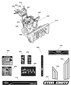 Part Location Diagram of 1751511YP Murray DECAL, Dash